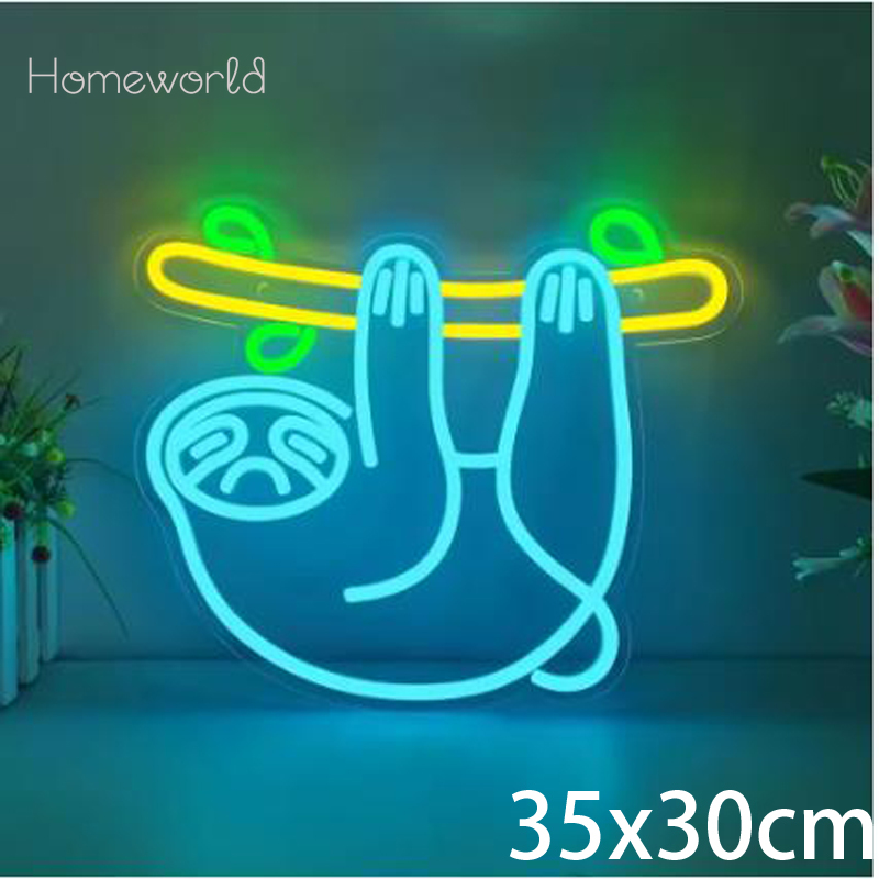 Party Games Switch 1 - Leniwiec LED Neon Light znak przełącznik