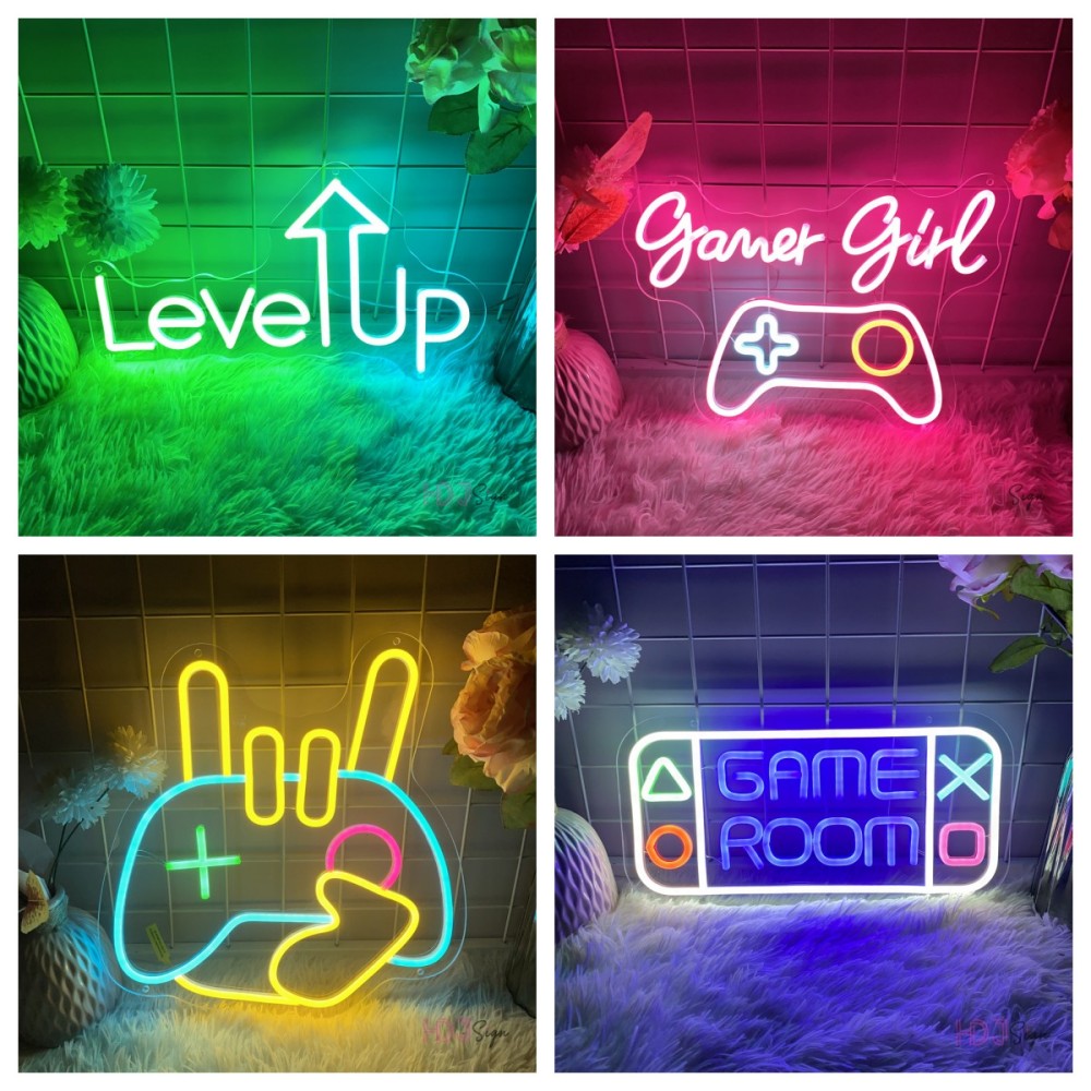 Party Games Girls Night - Neonowe znak Led do gier dekoracja