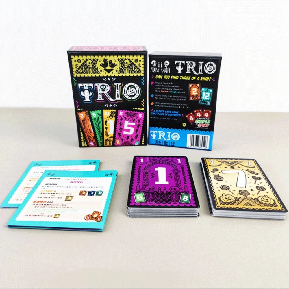 Party Games Entertainer - Strategiczna gra karciana TRIO, zabawa dla