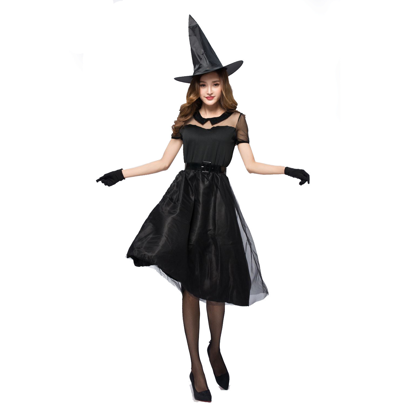 Party Games Simple - Kostium na Halloween, czarny płaszcz, przebranie
