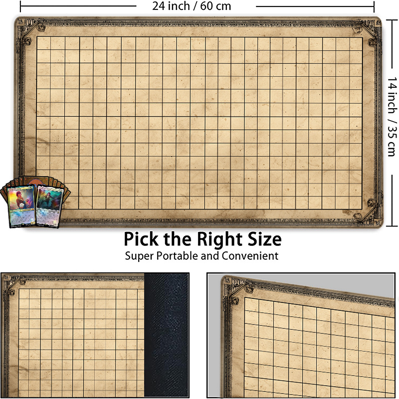 Vintage Grid Tabletop Game Mat – Party Games Simple recenzja i cena