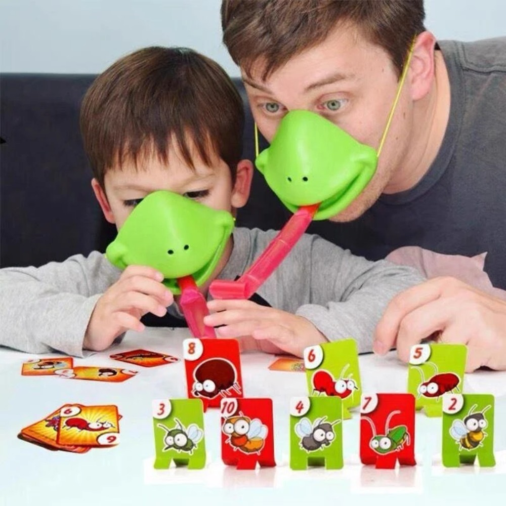 Maska Żaba Jaszczurka Wysuwają – Party Family Games recenzja i cena