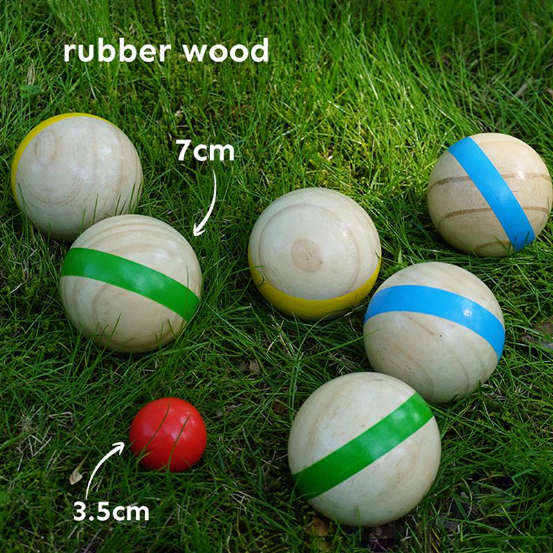 7 szt. Drewnianych kul do bocc – Bocce Ball Lawn recenzja i cena