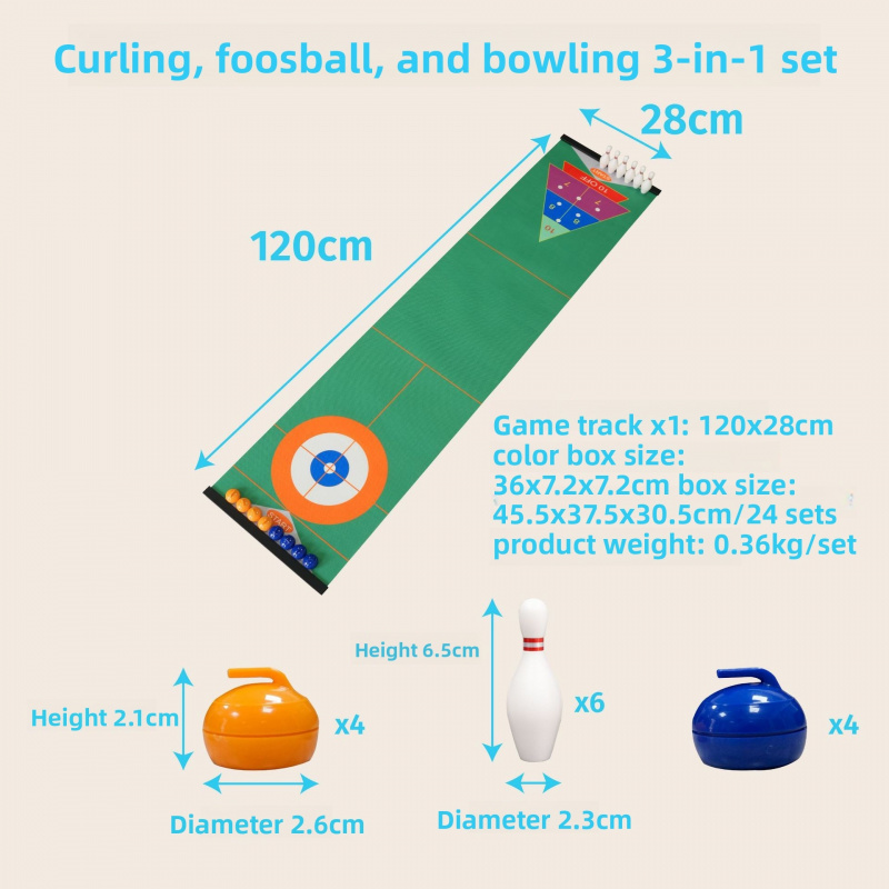 Zestaw do gry Curling na stole – Party Family Games recenzja i cena