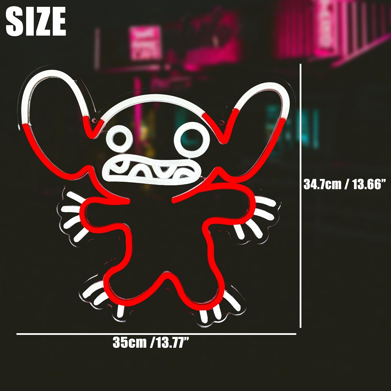 Neonowy znak LED Stitch, anime – Party Games Night recenzja i cena